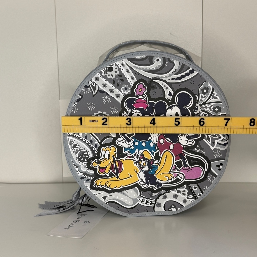 Vera Bradley Disney Whimsy Cosmetic Case in the Mickey Mouse Piccadilly Paisley - Picture 8 of 11
